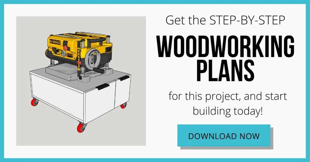 download box for DIY planer stand plans