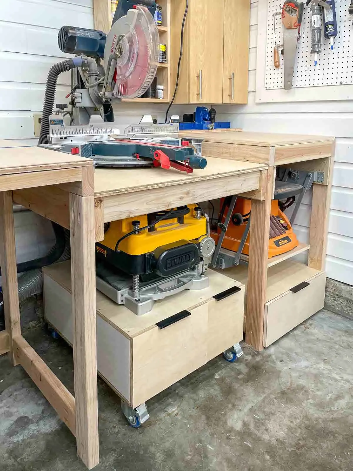 Homemade Jointer and Planer Stand Plans