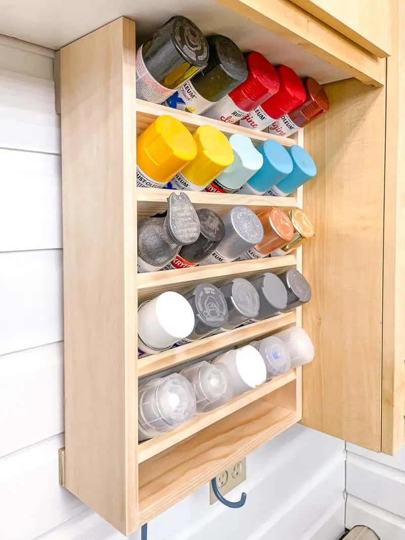 spray paint storage rack