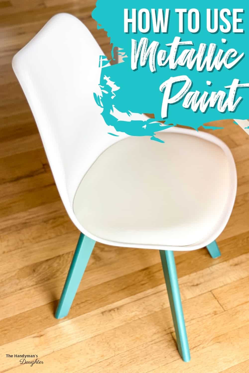 How to use metallic paint on wood