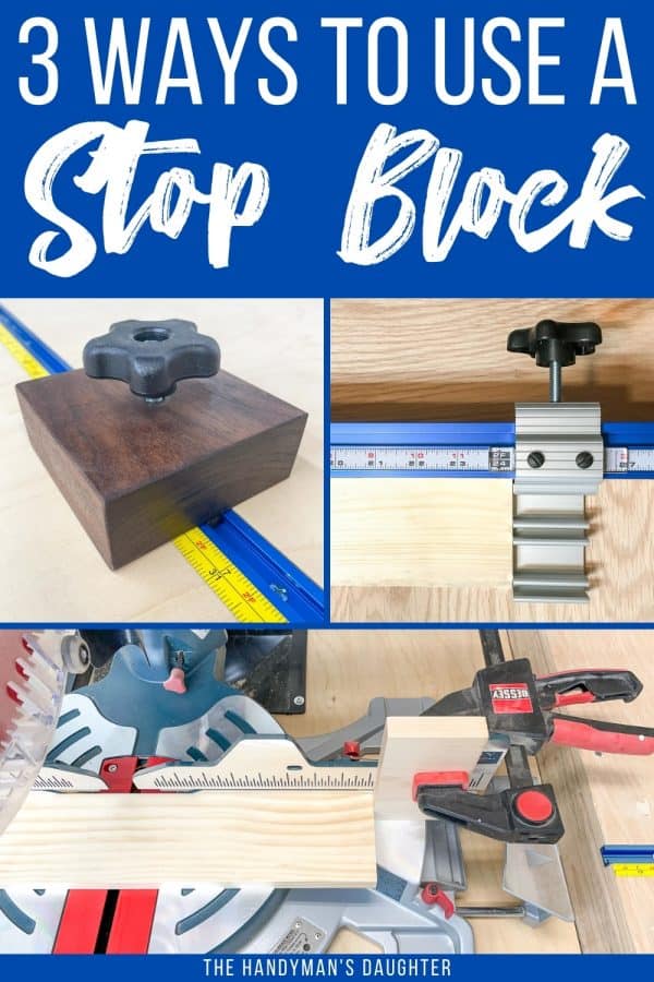 Miter Saw Stop Block 3 Different Methods The Handyman's Daughter