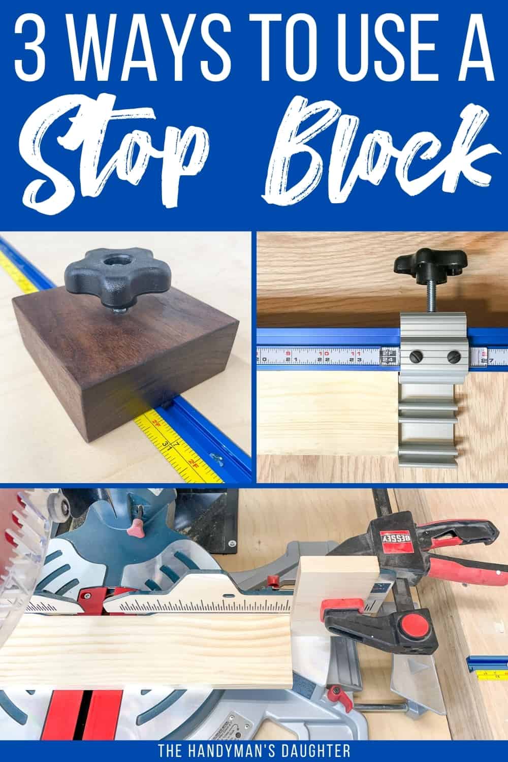 3 ways to set up a miter saw stop block