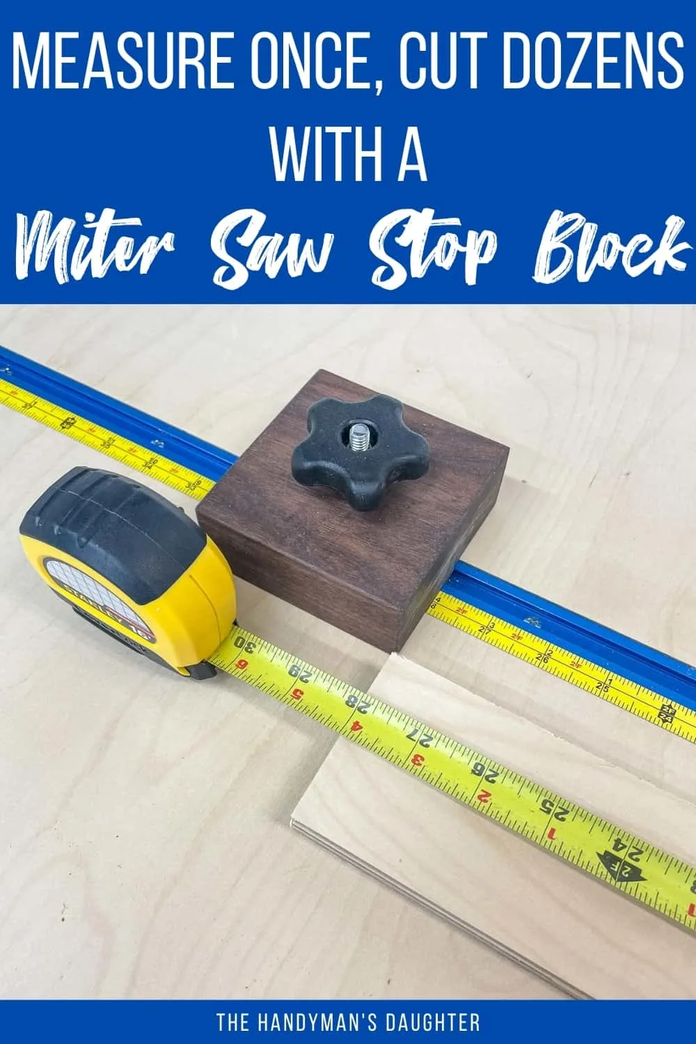 miter saw stop block system