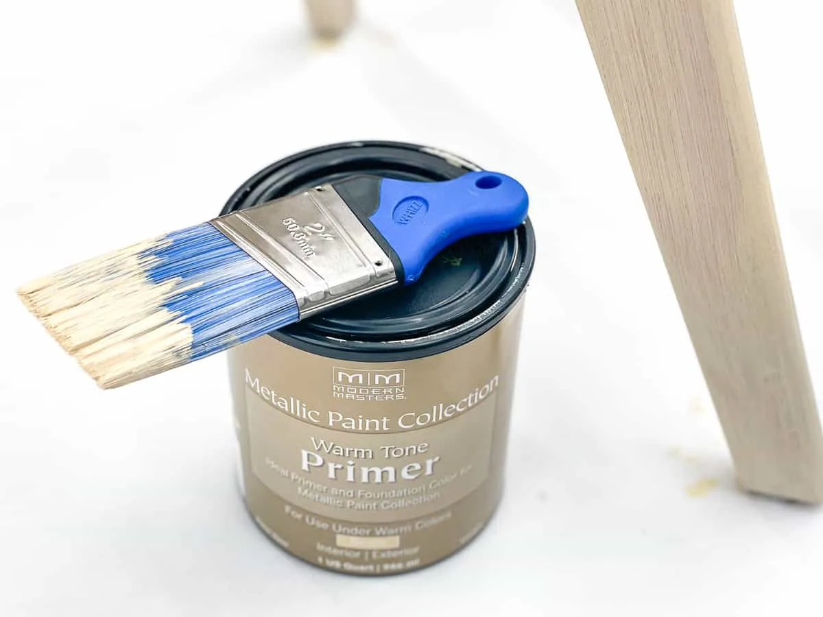 warm tone primer for metallic furniture paint