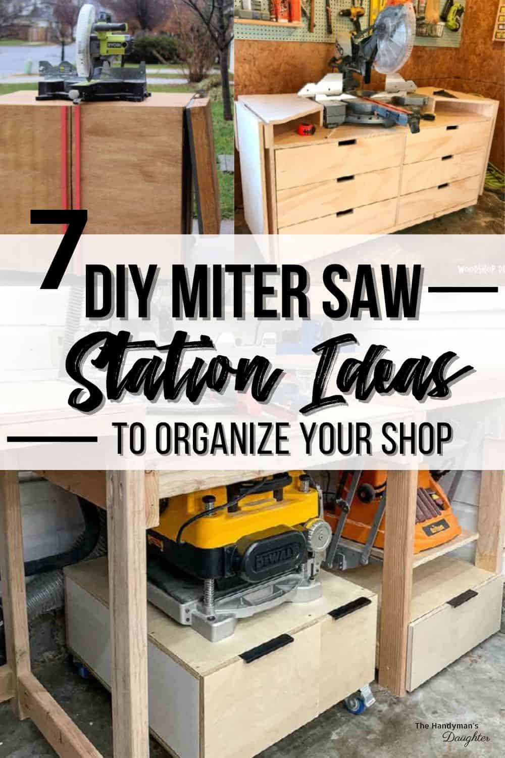 7 DIY miter saw station ideas
