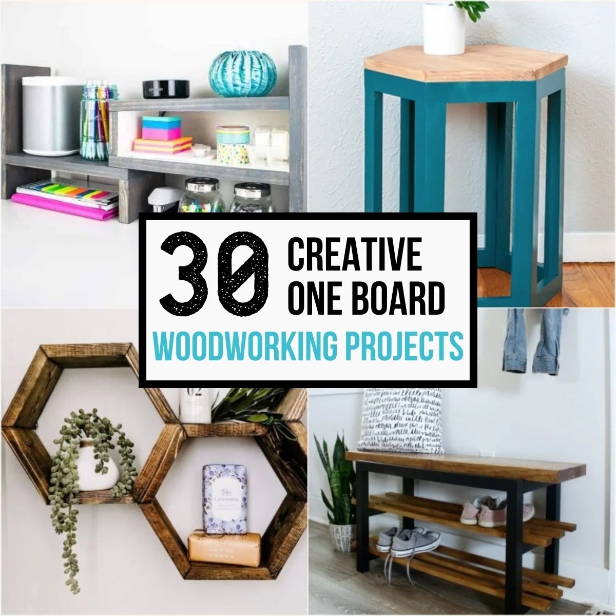 30 creative one board woodworking projects