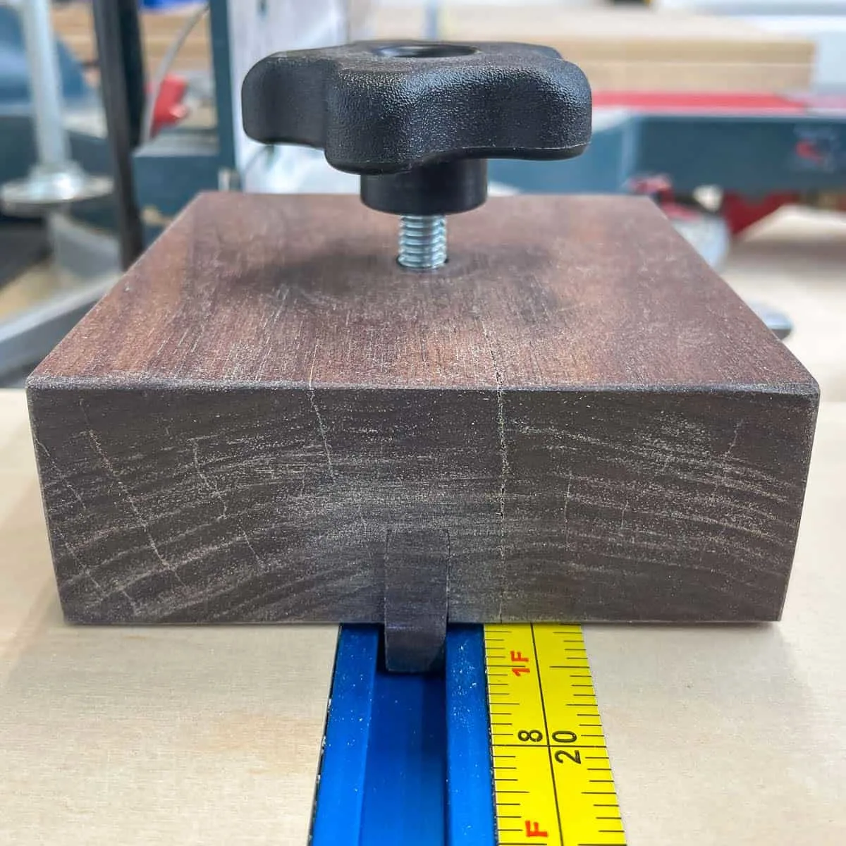 t track miter saw stop block in track