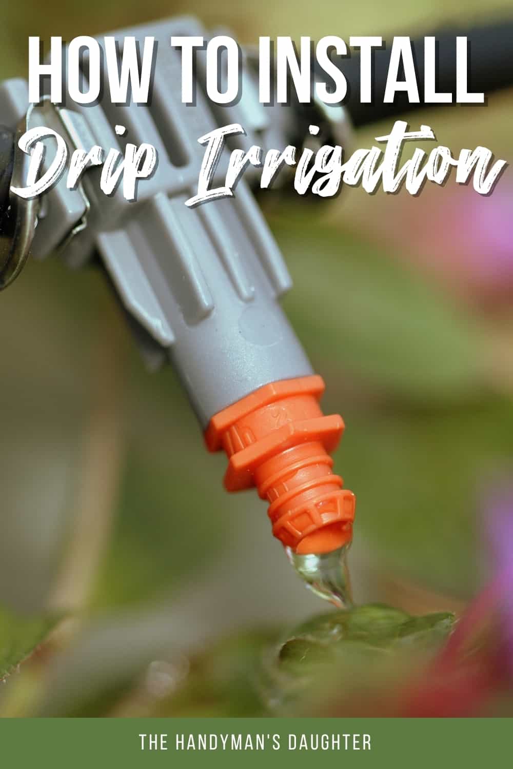 DIY drip irrigation system
