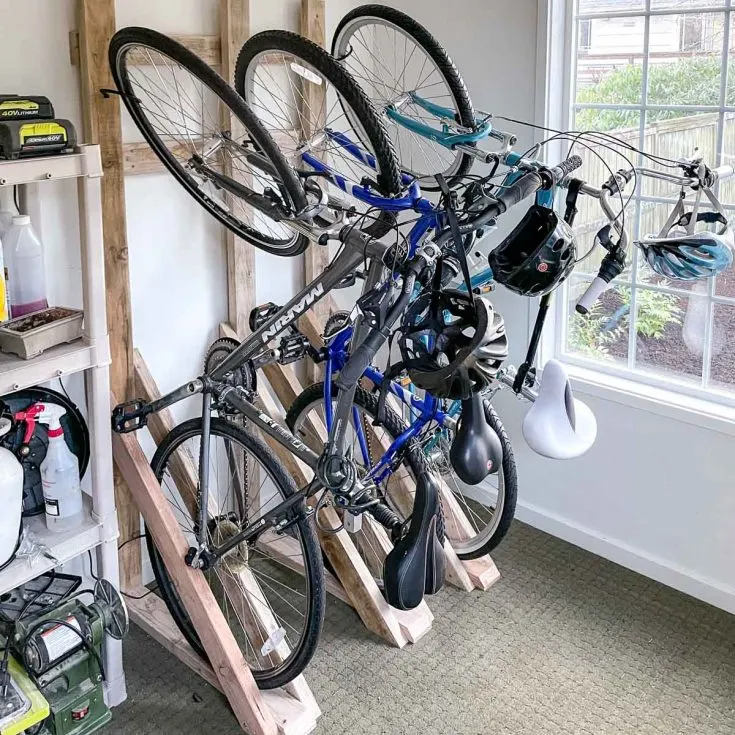 How to Make a Simple Wooden Bicycle Mountain Bike Stand 