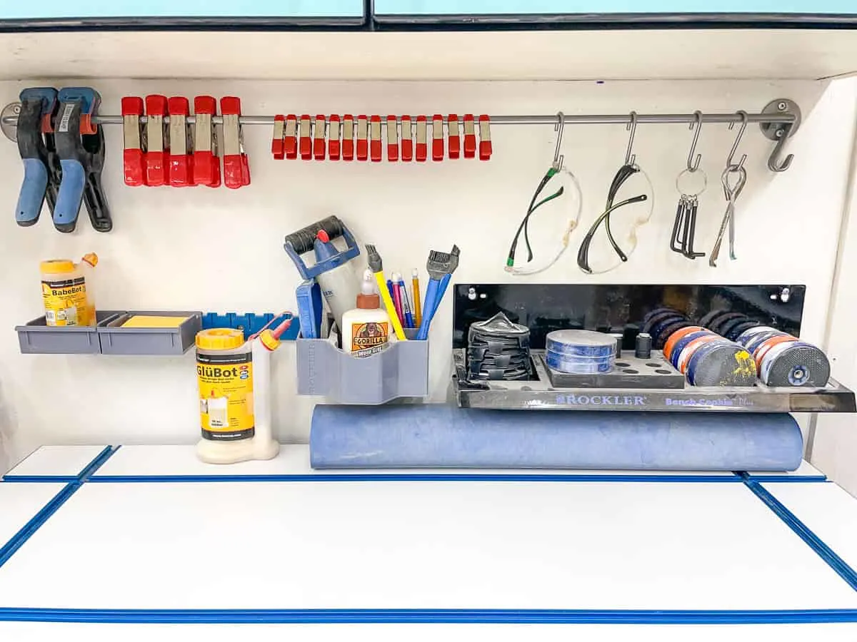 DIY spring clamp rack and other wall mounted tools