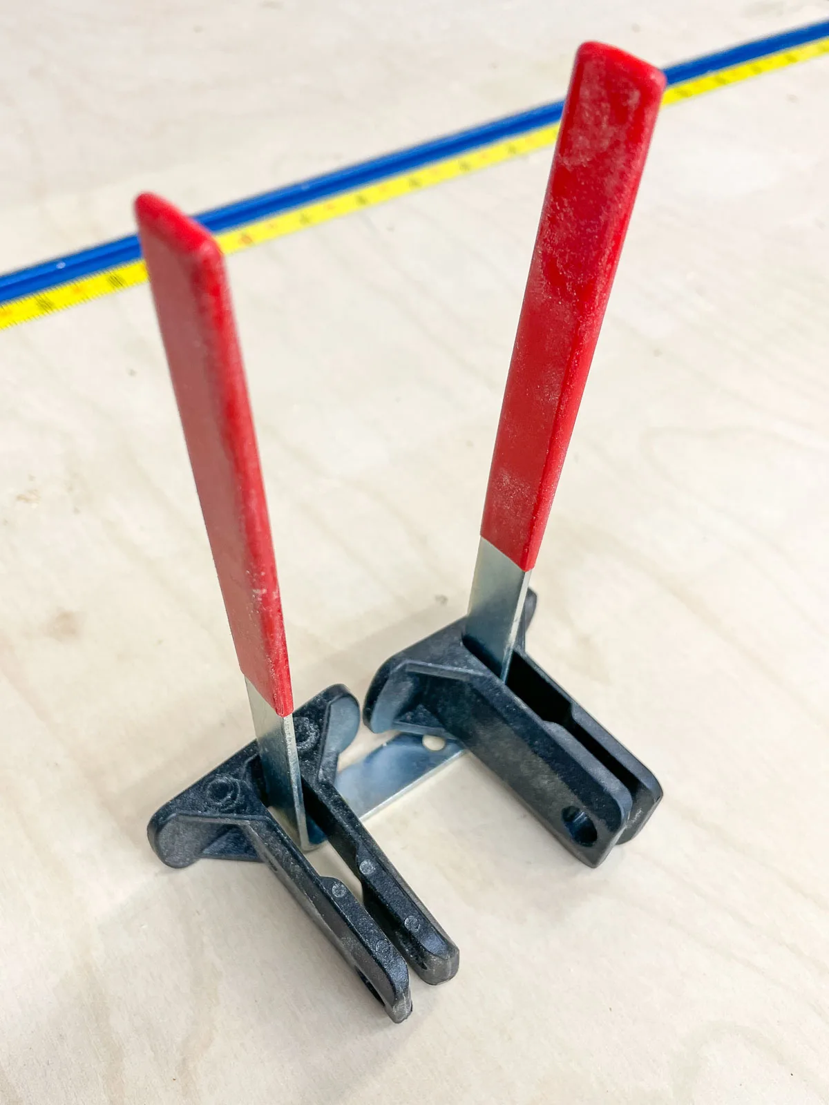 two pronged hook for storing Bessey REVO clamp risers