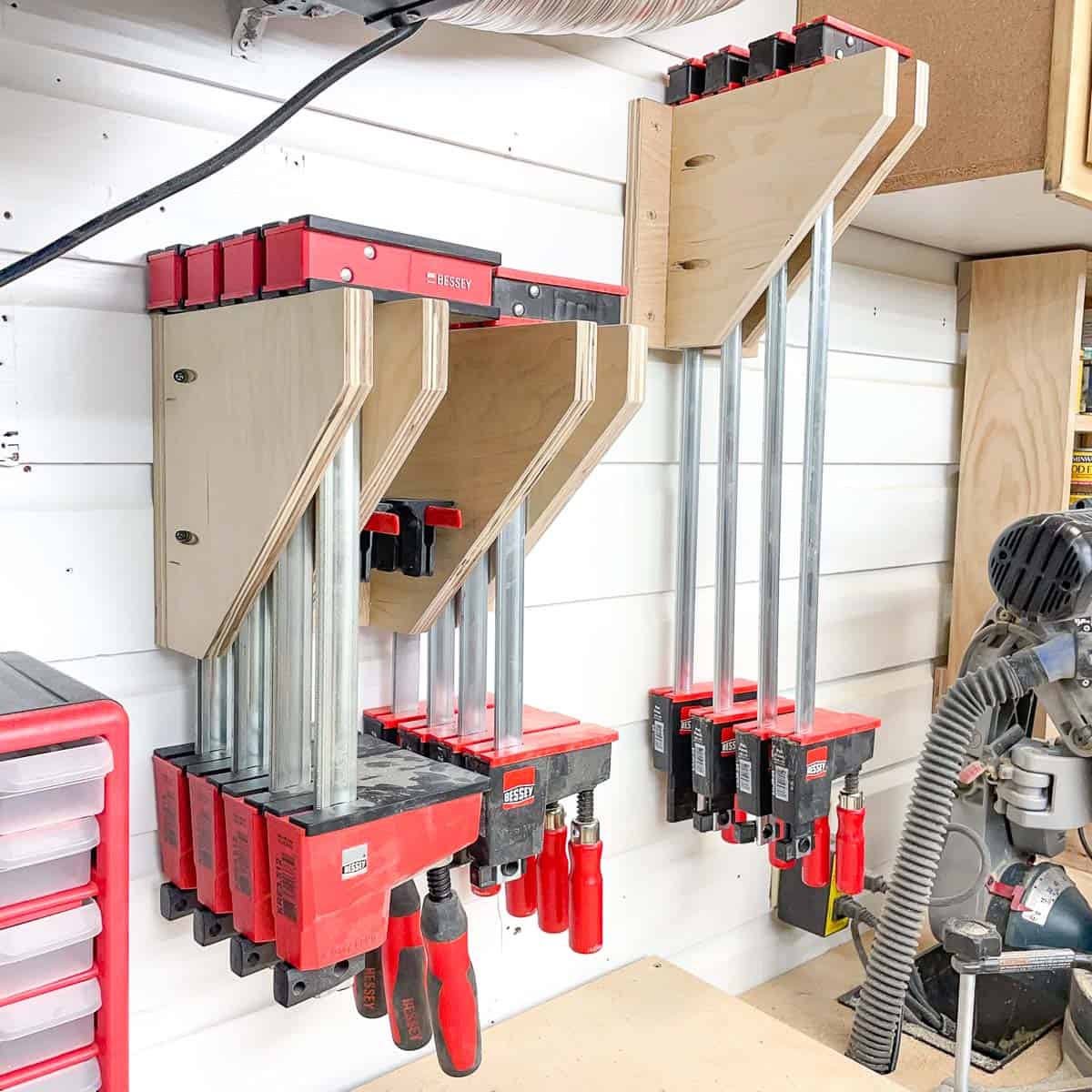 Lumber Rack with Whiteboard Wall - The Handyman's Daughter