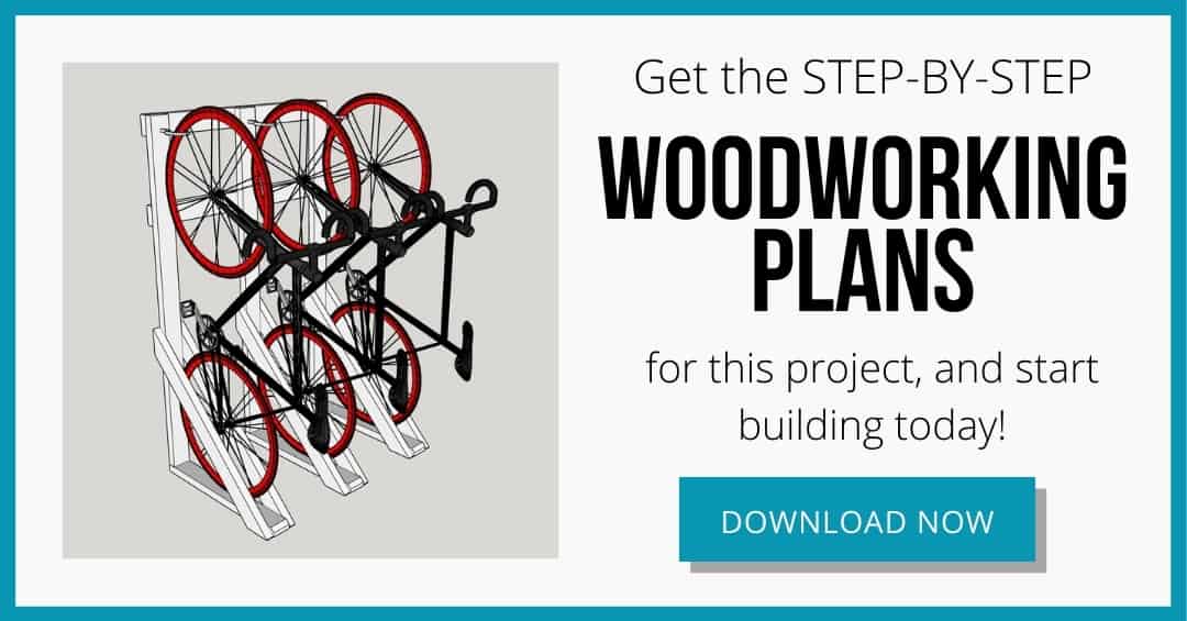 free woodworking plans for DIY bike rack download box