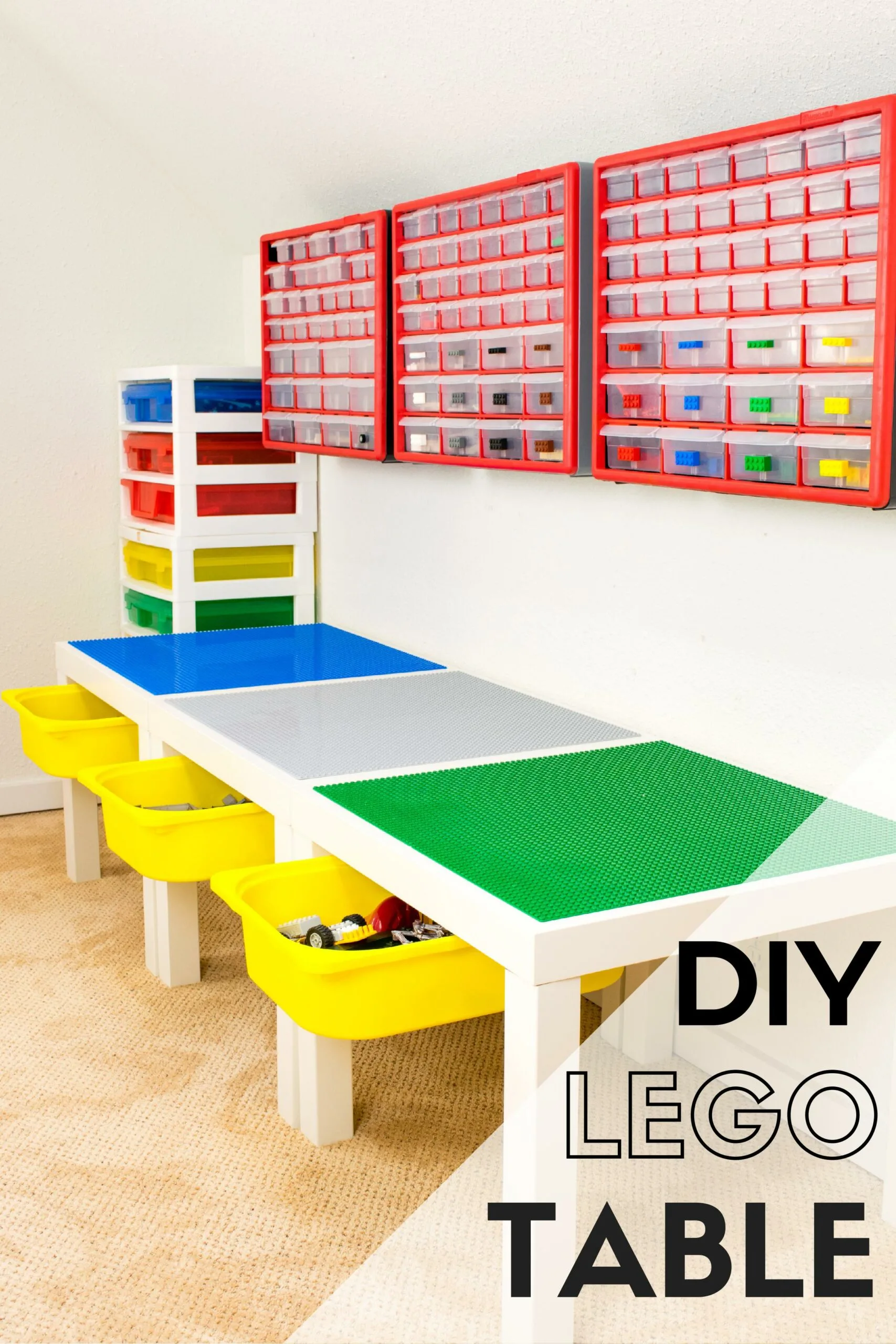 DIY IKEA LEGO Table with Storage