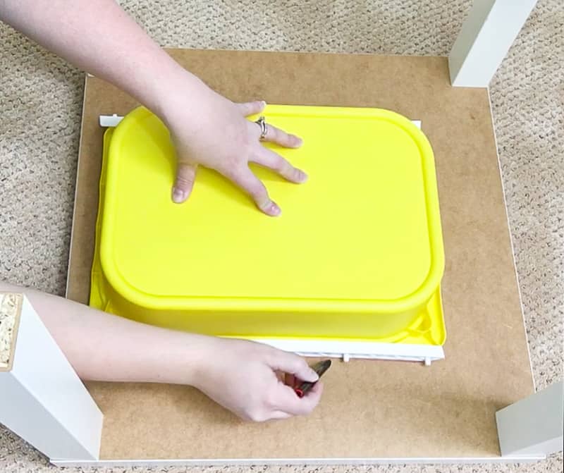 Easy DIY Lego Table with Storage - The Handyman's Daughter