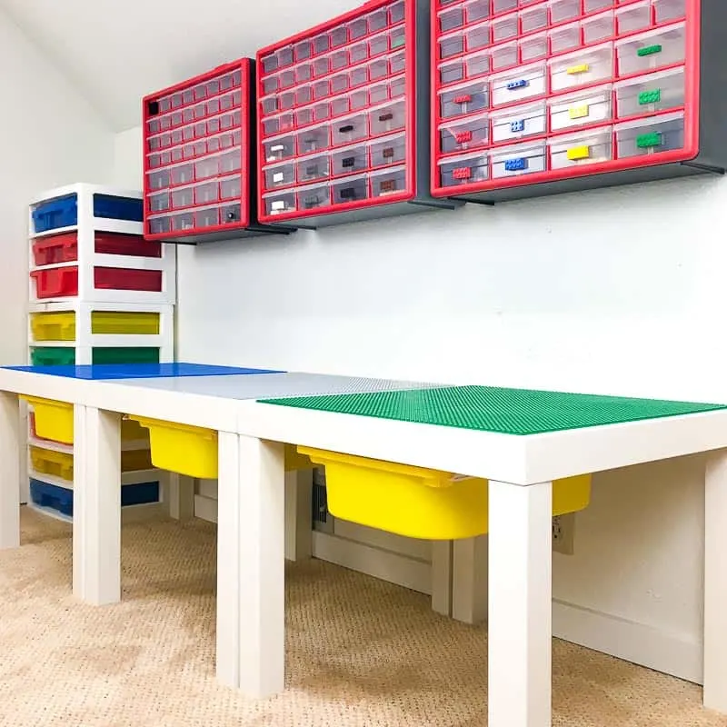 Easy DIY Lego Table with Storage - The Handyman's Daughter