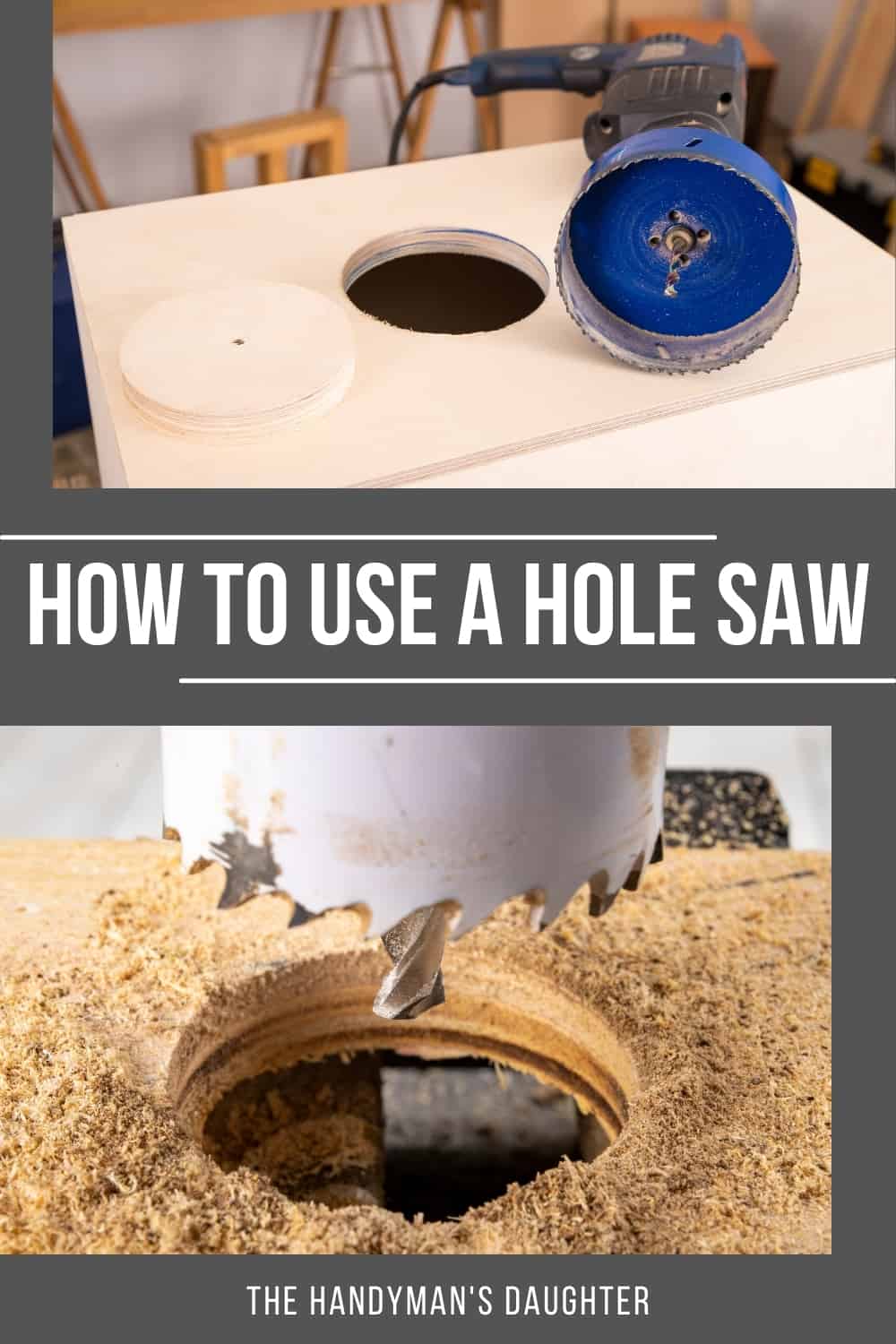 how to use a hole saw
