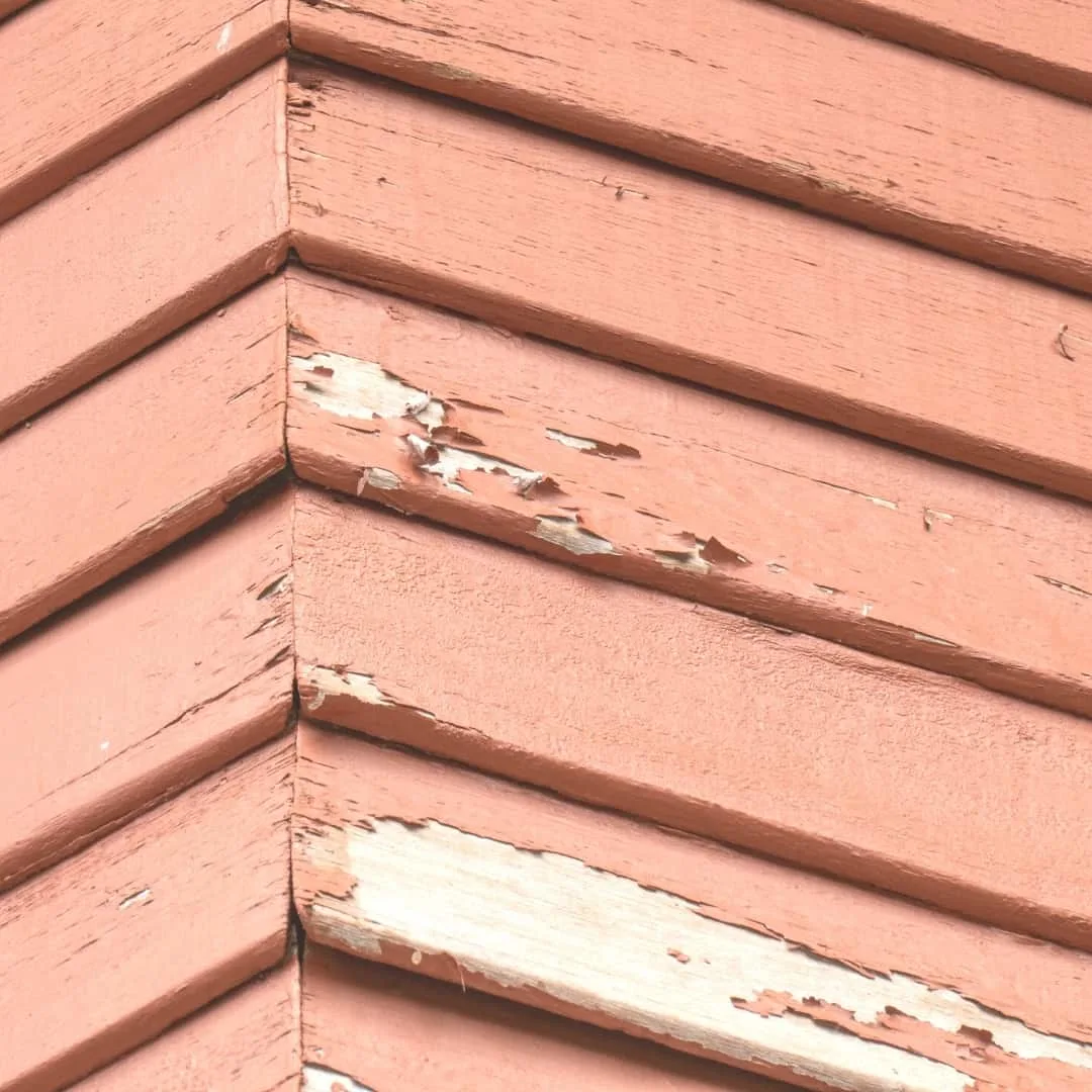 peeling paint on pressure treated wood