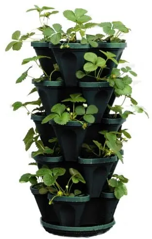 plastic stackable strawberry planter