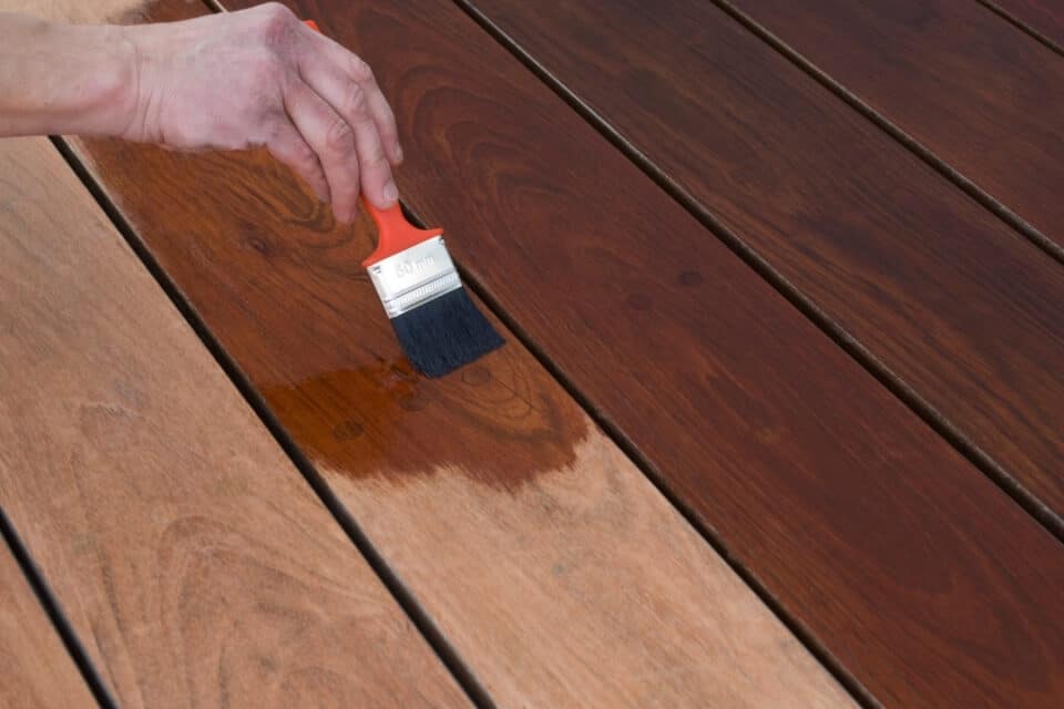 How to Stain a Deck FAST The Handyman's Daughter