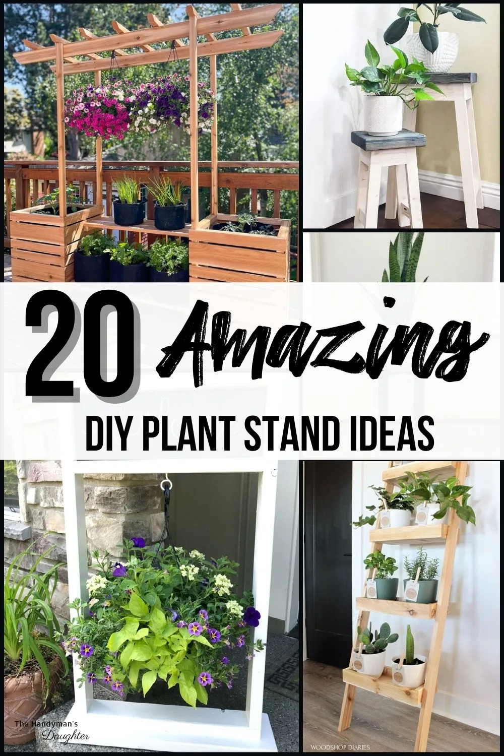 20 Amazing Diy Plant Stand Ideas For, Diy Outdoor Shelves For Plants