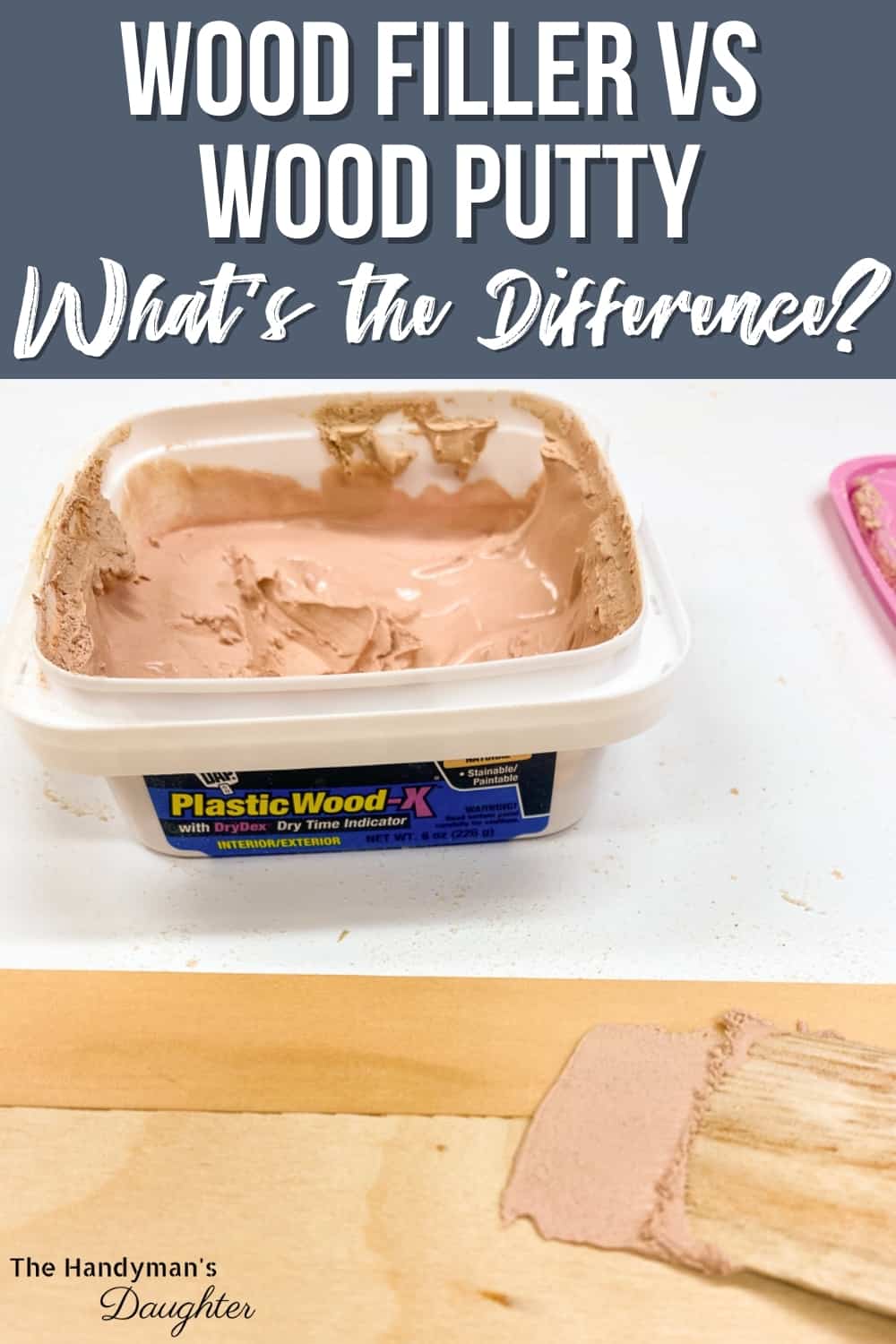 wood filler vs wood putty - what's the difference?