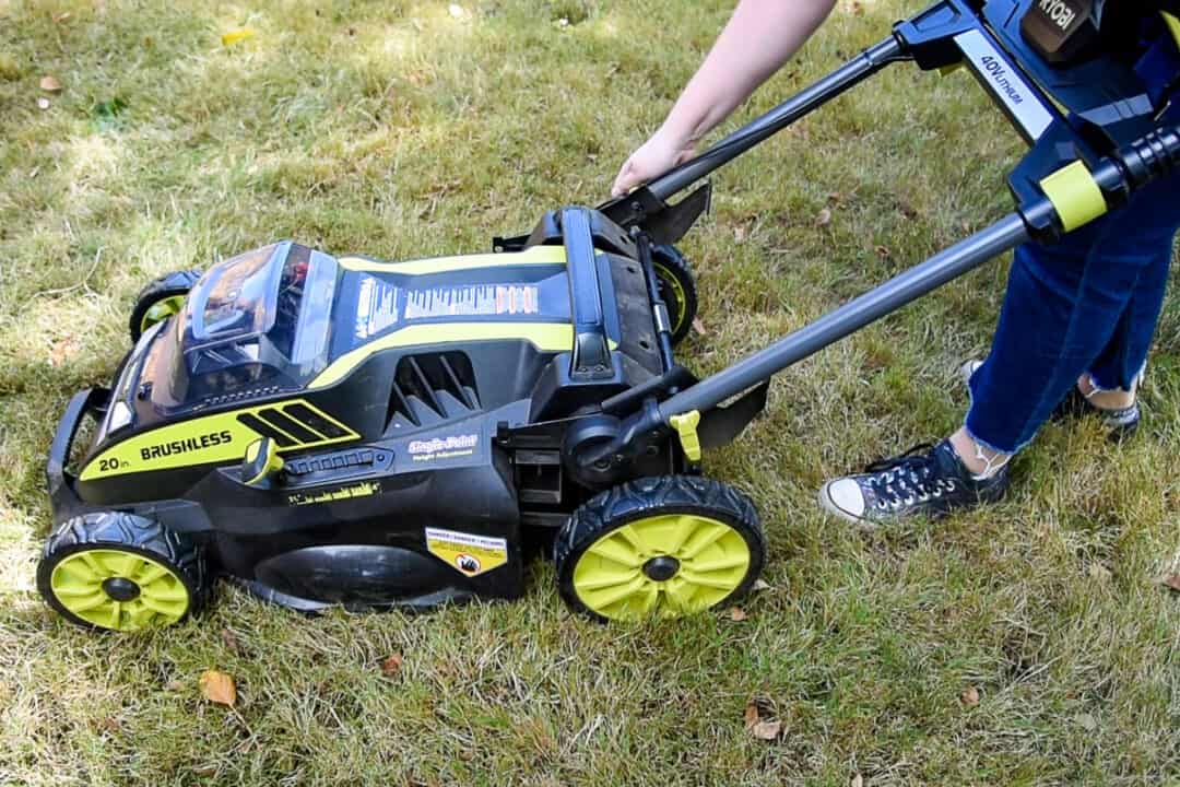 Ryobi Self Propelled Electric Lawn Mower Review The Handyman's Daughter
