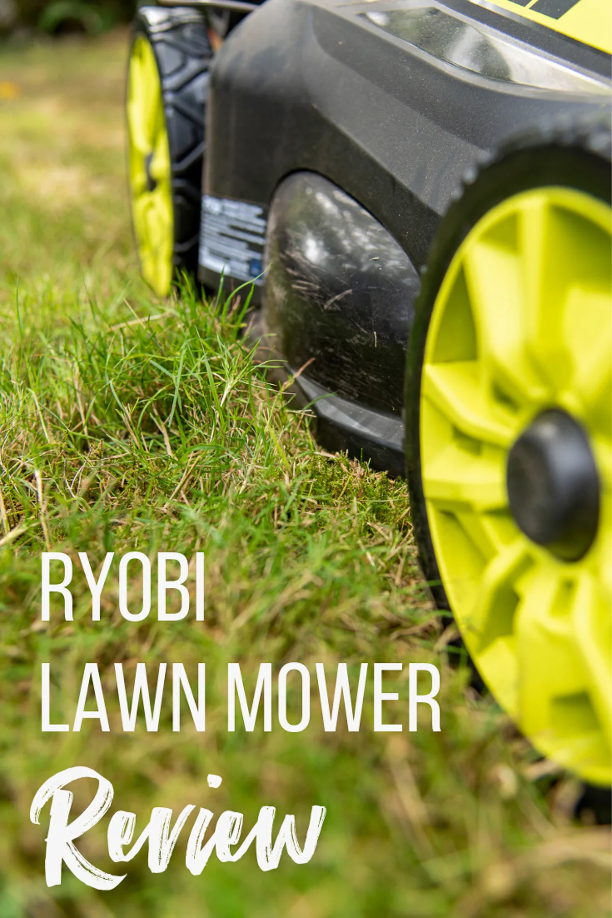 Ryobi Self Propelled Electric Lawn Mower Review - The Handyman's Daughter