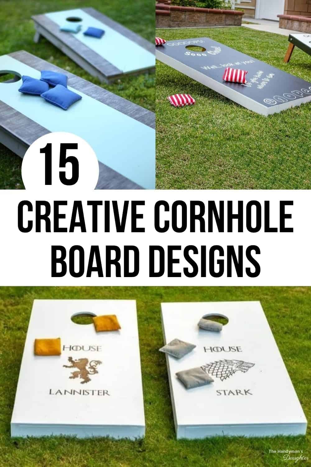 15 creative cornhole board design ideas