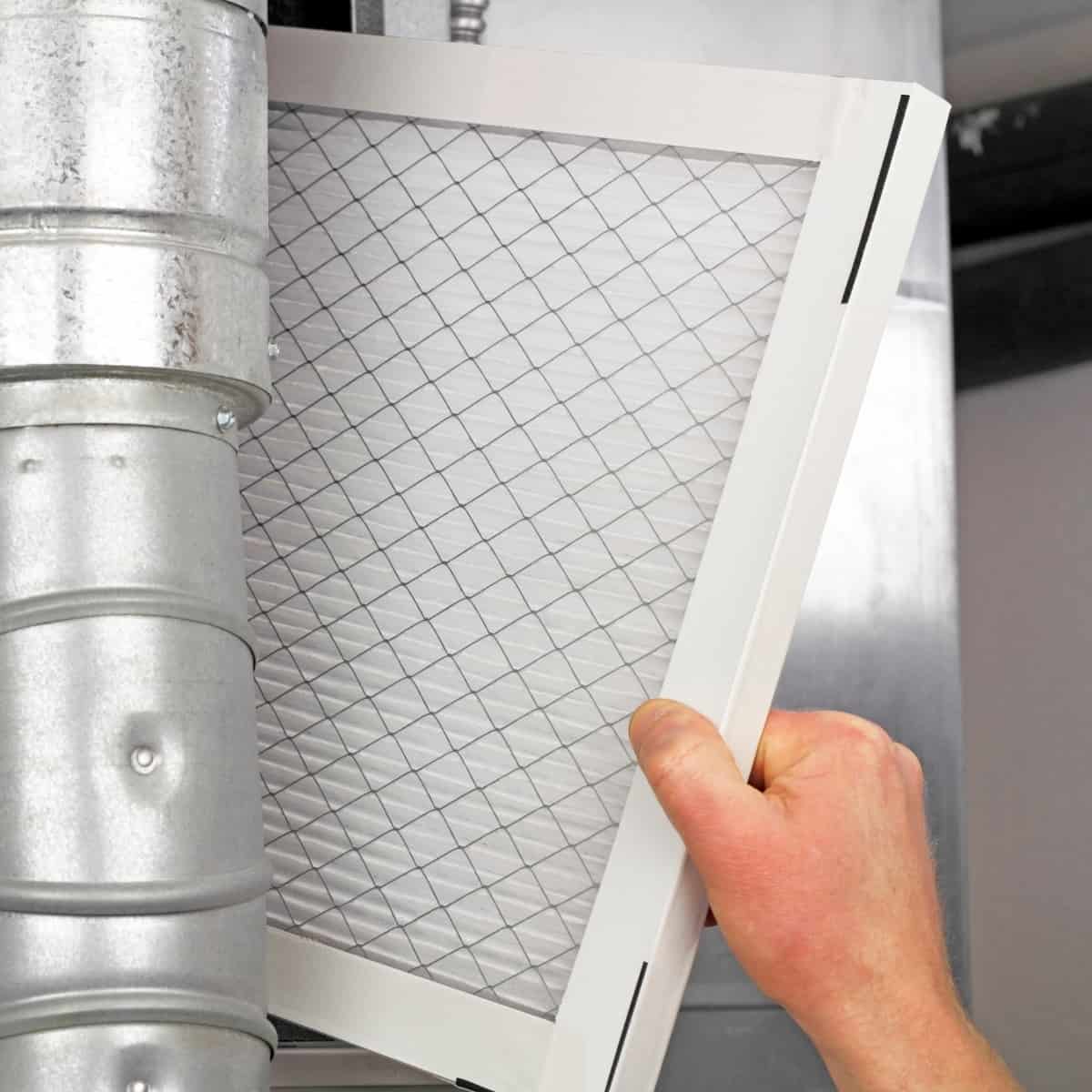 replacing the furnace filter