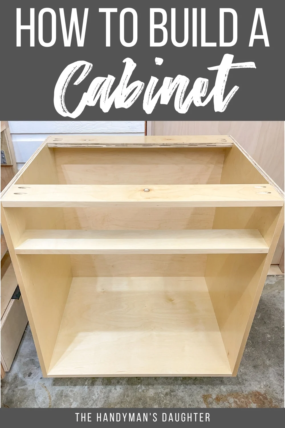How to Build a Base Cabinet Box   The Handyman's Daughter