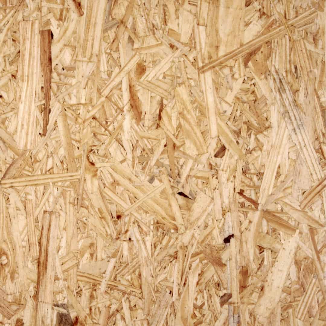 rough surface of an OSB sheet