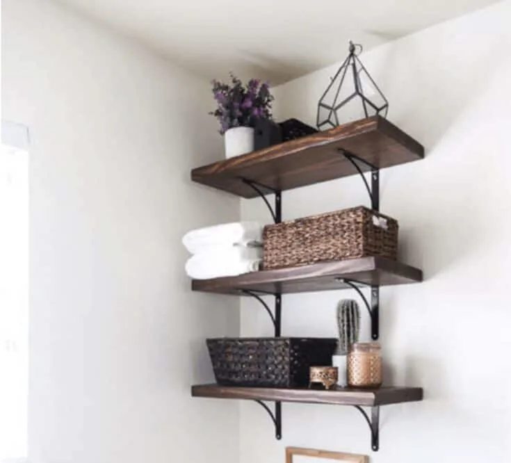 25 Creative DIY Bathroom Shelf Ideas - The Handyman's Daughter