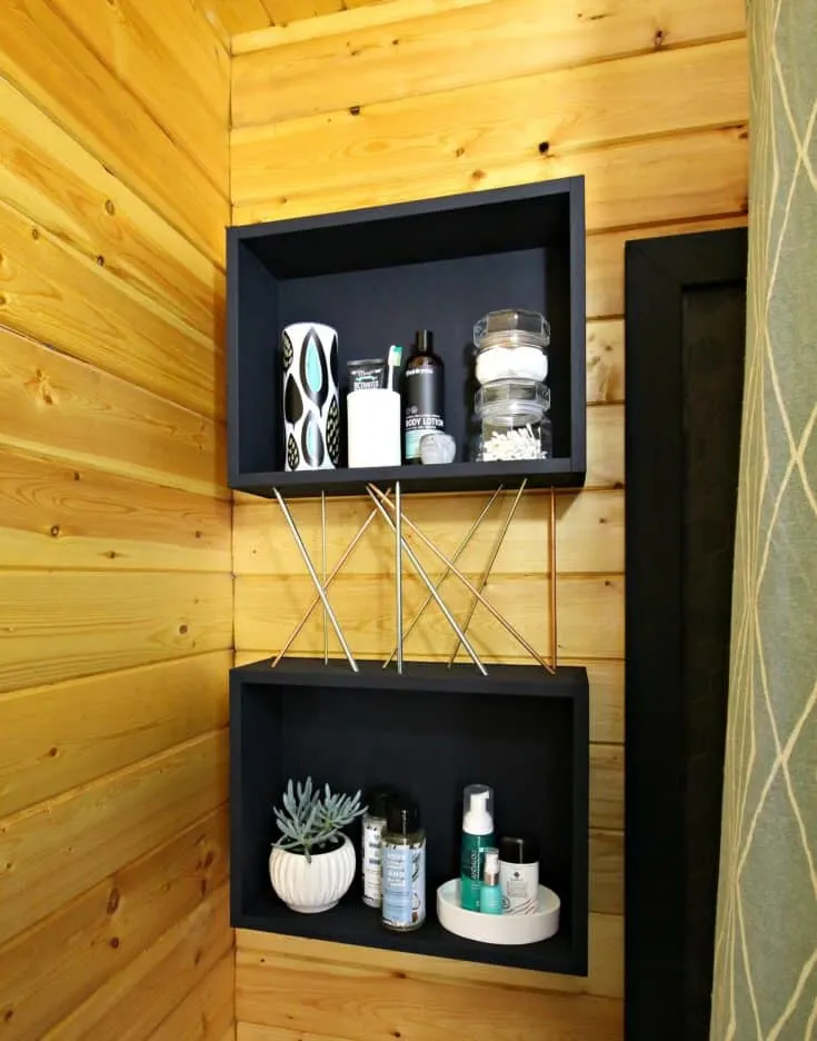 25 Creative DIY Bathroom Shelf Ideas - The Handyman's Daughter