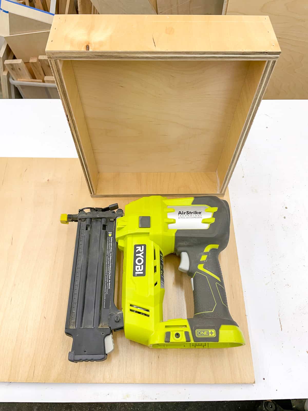 comparing brad nailer to drawer size