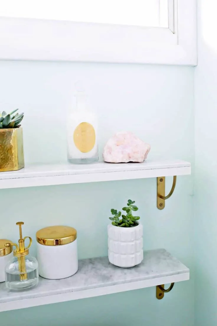 25 Creative DIY Bathroom Shelf Ideas - The Handyman's Daughter