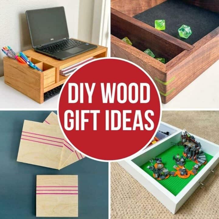 DIY wood gift ideas collage