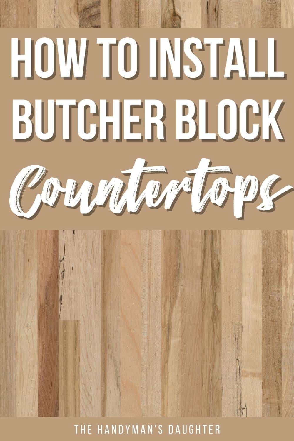how to install butcher block countertops