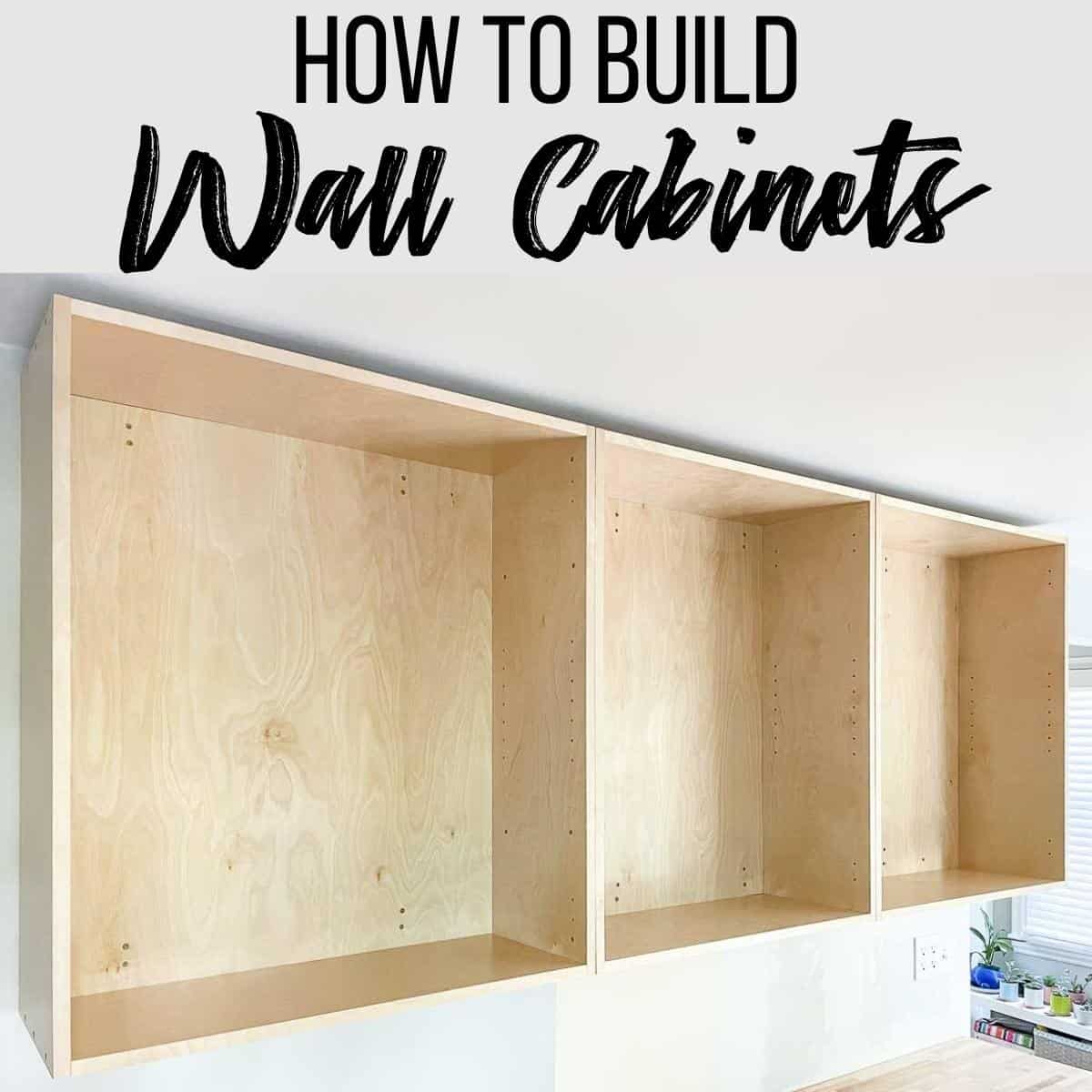 how to make homemade cabinets