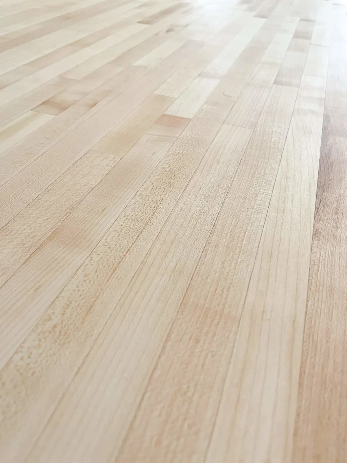 maple butcher block countertop sealed with Walrus Oil