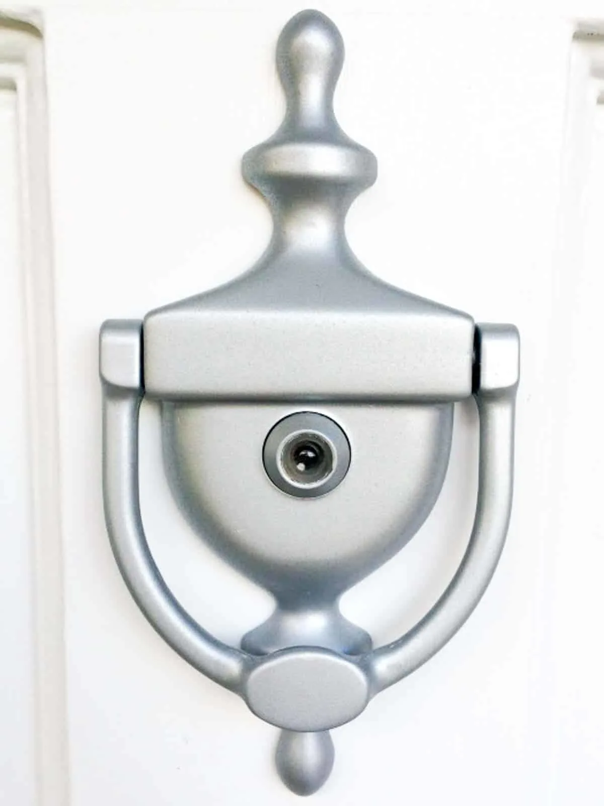 spray painted door knocker