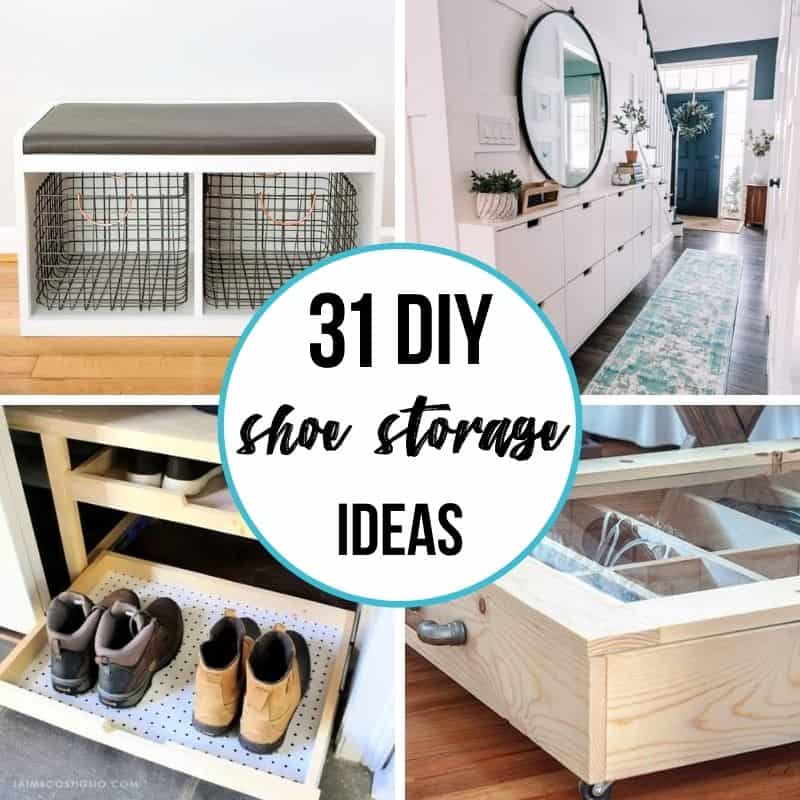 20+ Shoe Organizer Ideas that are Simply Genius  Closet shoe storage, Diy  shoe storage, Cheap storage
