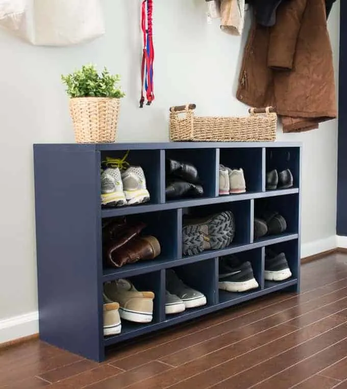 DIY Closet Shoe Storage Idea - Thistlewood Farm