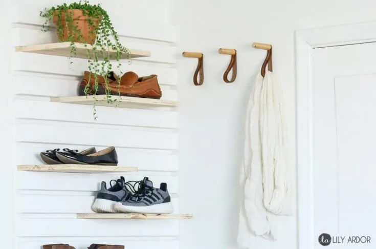Hang Shoes on the Wall Using Crown Molding  Creative home, Shoe shelves,  Home projects