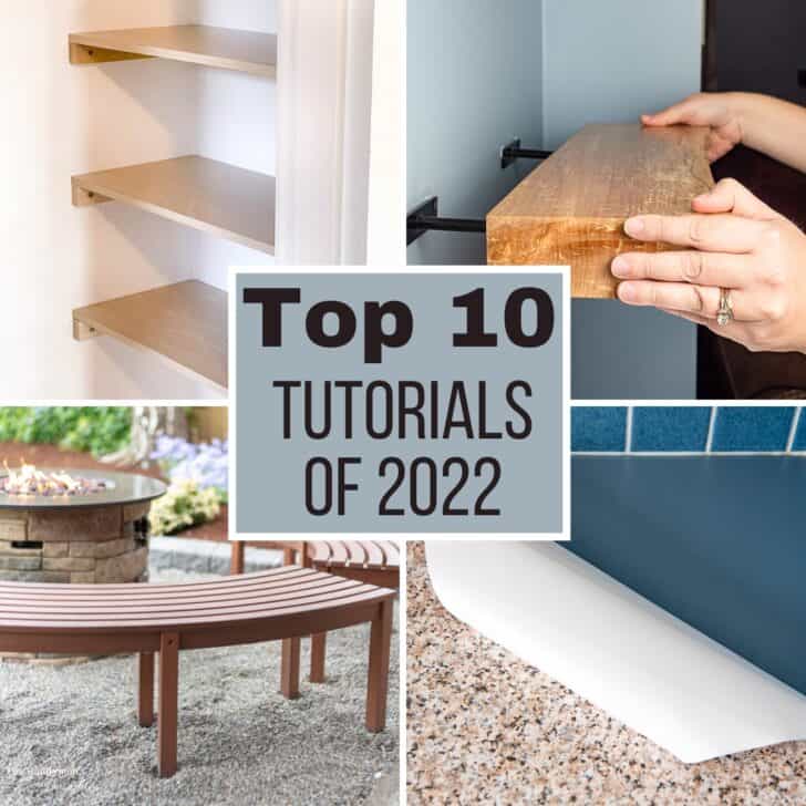 collage of top 10 tutorials at The Handyman's Daughter in 2022