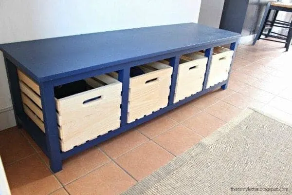 How to Make a Shoe Storage Bench