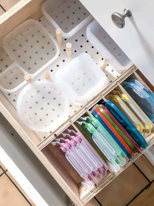 THE ULTIMATE DIY PLASTIC CONTAINER ORGANIZER The Handyman's Daughter