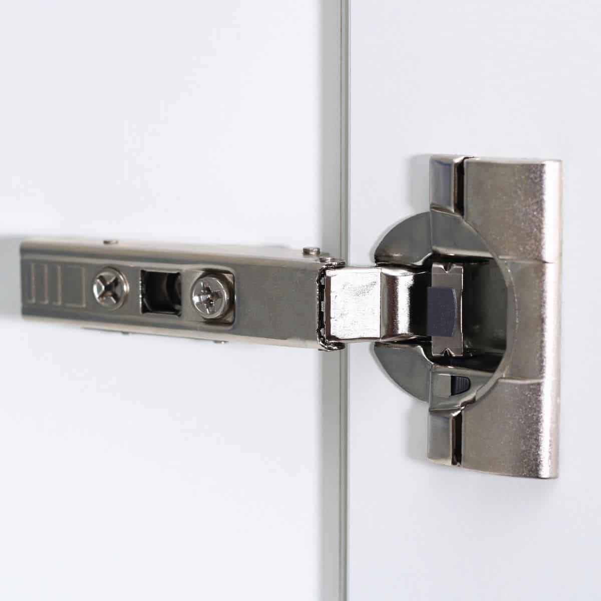 concealed hinge on cabinet door