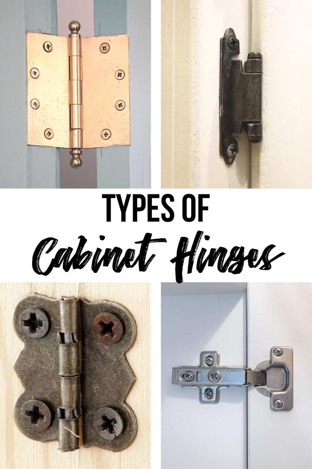 types of cabinet hinges