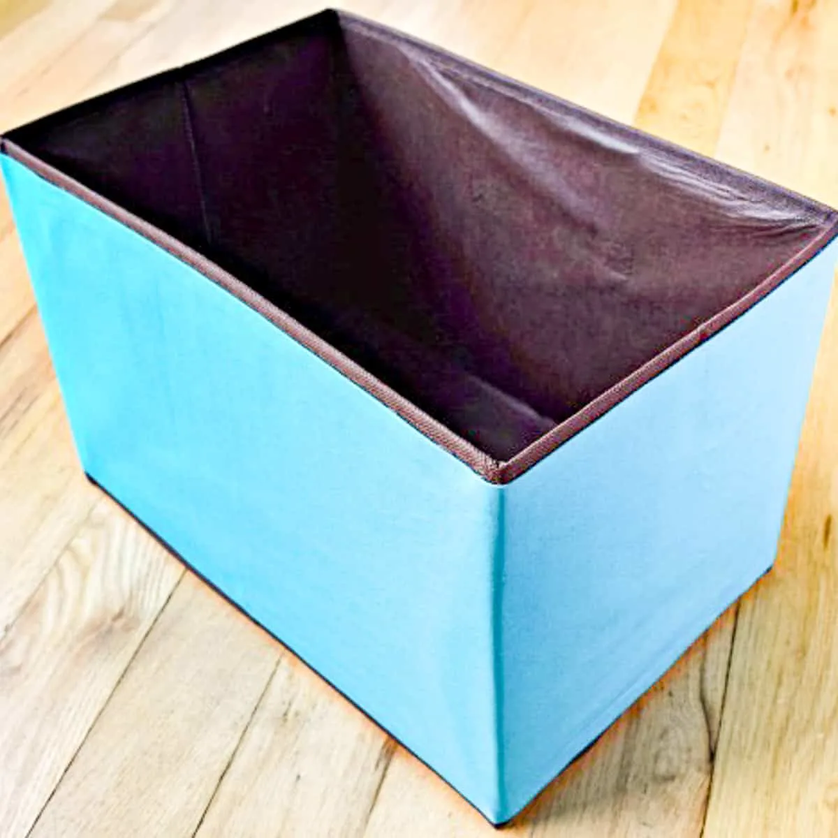 box covered with fabric